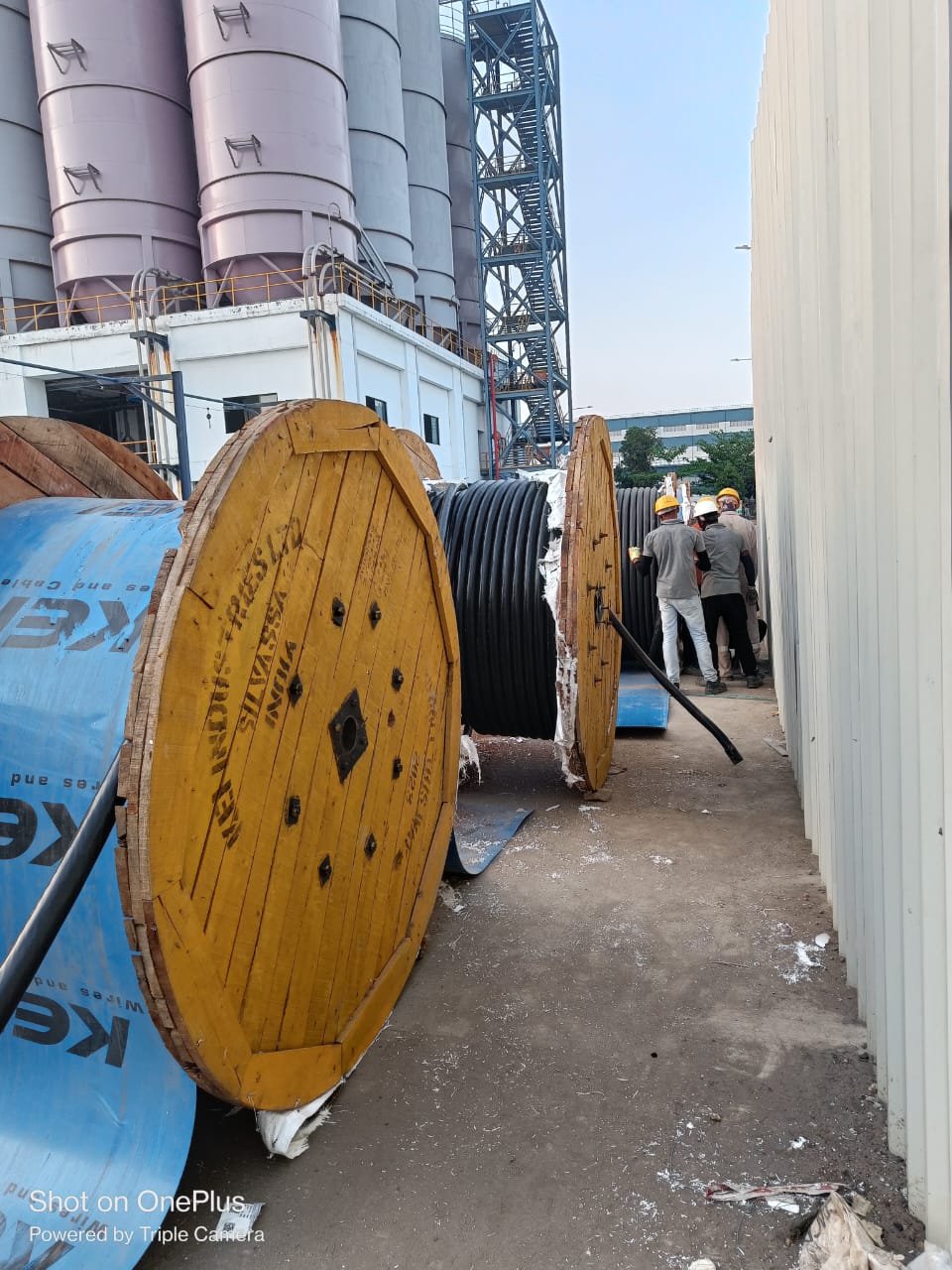 Industrial cable installation