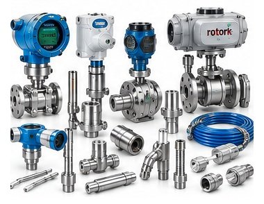 Industrial instrumentation transmitters, gauges, sensors and fittings