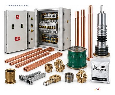 Electrical panels, busbars and earthing materials
